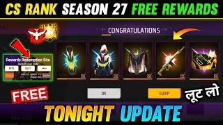 1 October Free Rewards Rank Season 27 + New Booyah Pass  Free Fire New Event  FF New Event Today