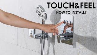 TOUCH&FEEL Thermostatic concealed valve.