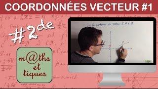 Lire les coordonnées dun vecteur - Seconde