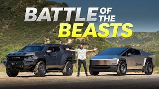 Tesla Cybertruck VS Rezvani Vengeance Battle Of The BEASTS  4K