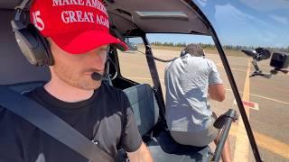 Helicopter Pilot gets OWNED by crosswind