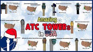 The amazing air traffic control towers in USA. atc for you