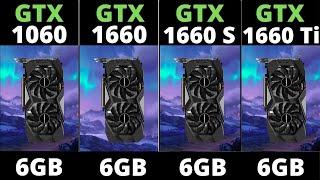 GTX 1060 VS 1660 VS 1660 SUPER VS 1660 TI IN 2021