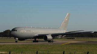 Mass launch at Mildenhall 5x KC46 4x KC135. RC135 . Lakenheath F15 F16 F35 2x Rare C17s 882024