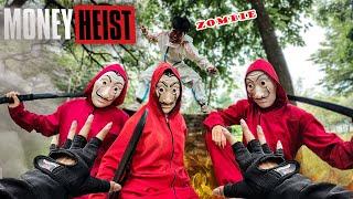 PARKOUR MONEY HEIST GOLD RUSH  RUN NOW  Escape from POLICE  Super Epic Parkour POV Chase