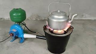 How to make a waste oil stove from super effective recycled items