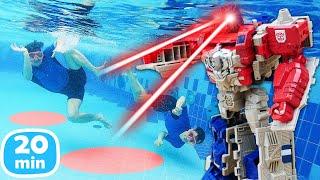 Шоу Акватим — Танос вернулся в Аквапарк и устроил переполох Игры в бассейне и супергерои