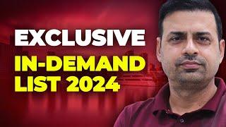 Most Demanded Video  In-Demand List  Canada Study Visa Updates 2024  Rajveer Chahal