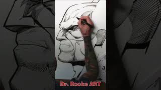 Huge Batman Head Sketch Number 1 #shorts #short #shortvideo #shortsvideo