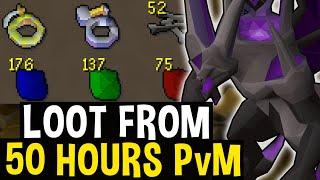 Loot from 50 Hours of PvM and Bossing on the HCIM Combat HCIM #10 OSRS