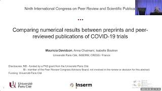 Comparing Numerical Results Between Preprints and Peer-Reviewed Publications of COVID-19 Trials