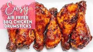 Easy Air Fryer BBQ Chicken Drumsticks Recipe  Munchy Goddess