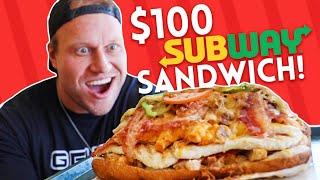 $100 Subway Sandwich CHALLENGE