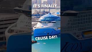IT’S FINALLY HERE We are boarding the world’s largest cruise ship #iconoftheseas today #cruise
