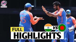 India vs Bangladesh ICC T20 World Cup 2024 Match Highlights  IND Vs BAN Highlights