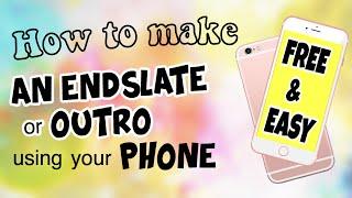 HOW TO MAKE AN OUTRO ON IPHONEANDROID  2020 - its mitchyyy