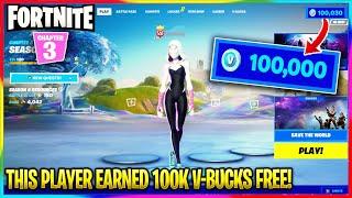 This player earned 100k VBucks for FREE   #shorts