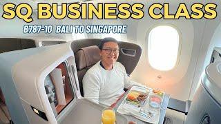 BUSINESS CLASS SINGAPORE AIRLINES 787-10 BALI TO SINGAPORE KELAS BISNIS REGIONAL TERNYAMAN