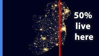 Irelands uneven population distribution