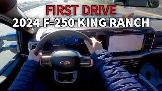 Driving the 2024 F-250 KING RANCH so you dont have to