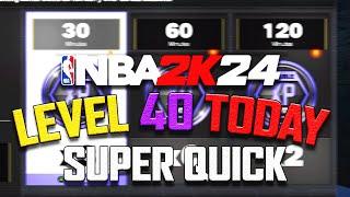 NBA 2K24 - HOW TO GET LEVEL 40 IN ONE DAY WITH NO MONEY ON NBA 2K24 DO NOT WASTE TIME DO THIS NOW