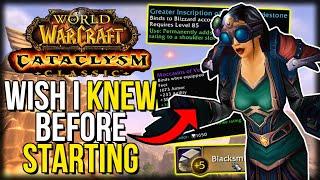 What I WISH I Knew BEFORE Starting Cata Classic  Cataclysm Classic  Alt Leveling Tips