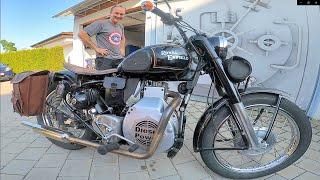 Motorrad Exoten  Royal Enfield 516 ccm Diesel Power  Teil 2 Neuer Motor