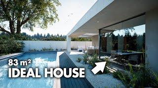 small modern house with 3 bedrooms  WALKTHROUGH & FLOOR PLAN