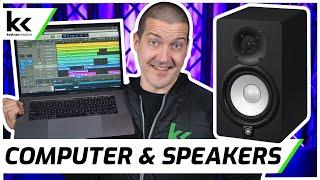 How To Connect Computer To Studio Monitors  Speakers