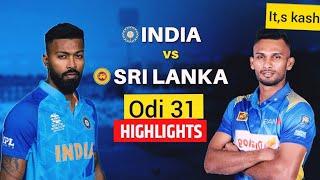 india vs sri lanka highlights today