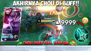 AKHIRNYA CHOU DI BUFF COY CHOU USER FULL SENYUM  EMBLEM & ITEM TERBARU CHOU SETELAH DI BUFF