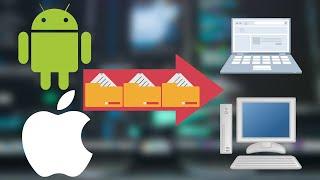 Как передать ЛЮБЫЕ ФАЙЛЫ со СМАРТФОНА на КОМПЬЮТЕР и обратно ► Android и iOS - MacOS и Windows