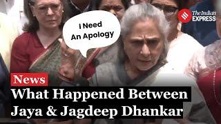 Jaya vs Dhankhar Jaya Bachchan Upset With Chairman Jagdeep Dhankars Tone Demands Apology