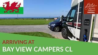 Arriving At Bay View Campers CL Llanon Wales