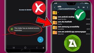 Restriction daccès au dossier Obbdonnées  Ce dossier a une restriction daccès Android Zarchiver