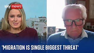 Immigration is the single biggest threat to many people says Lord Heseltine  Election 2024