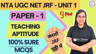 NTA NET JRF  100% Sure MCQs  Teaching Aptitude Paper 1  Unit 1   By Navdeep Kaur