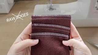 How to Finish Raw Edges Without An Overlocker or Serger  Zig Zag and Overlock Stitch Tutorial