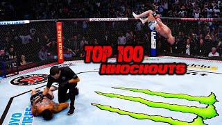 Top 100 CRAZY Knockouts Of All 2024  Brutal MMA