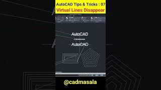 07  Solve the problem of virtual line appears & disappears during zoom in and out in AutoCAD