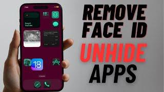 How to Remove Face ID Lock & Unhide iPhone Apps in iOS 18 { Hindi }