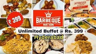 Barbeque Nation Xpress Lunch @Rs. 399  Unlimited Non Veg Buffet In Hyderabad  30+ Dishes