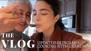 SPRING SKINCARE ROUTINE + SKINCARE FAVOURITES+ COOKING WITH GRANDMA  VLOG S5E8  Samantha Guerrero