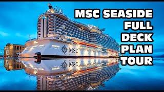 Msc Seaside cruise ship deck plan tour