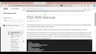 7 ESQL REFERENCE & ROW data type