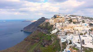 Caldera Cliff Illusion - Santorini