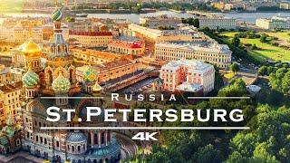 Saint Petersburg Russia  - by drone 4K