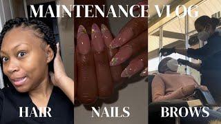 Maintenance Vlog  Nails  Hair & Brows