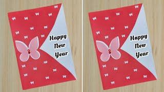 Cute DIY New Year Greeting Card  New Year 2024 Greeting Card  New Year Card Making For Teacher