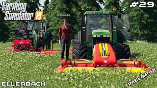 Mowing clover & alfalfa w MrsTheCamPeR  Animals on Ellerbach  Farming Simulator 19  Episode 29